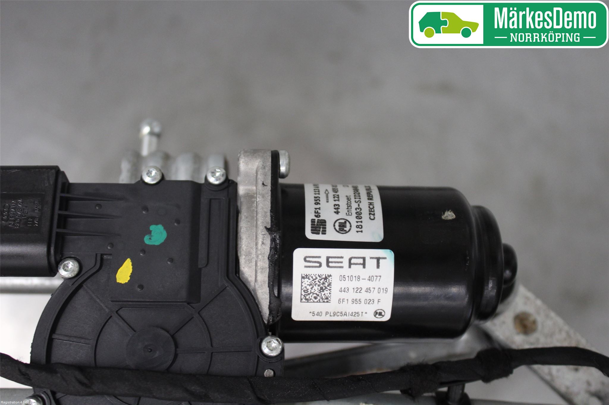 Seat IBIZA V 17-20 Torkarmekanism Vindruta