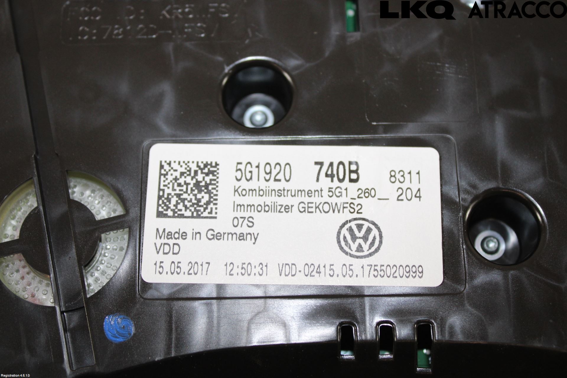 Volkswagen VW GOLF / E-GOLF VII 13-20 Instrument Komb