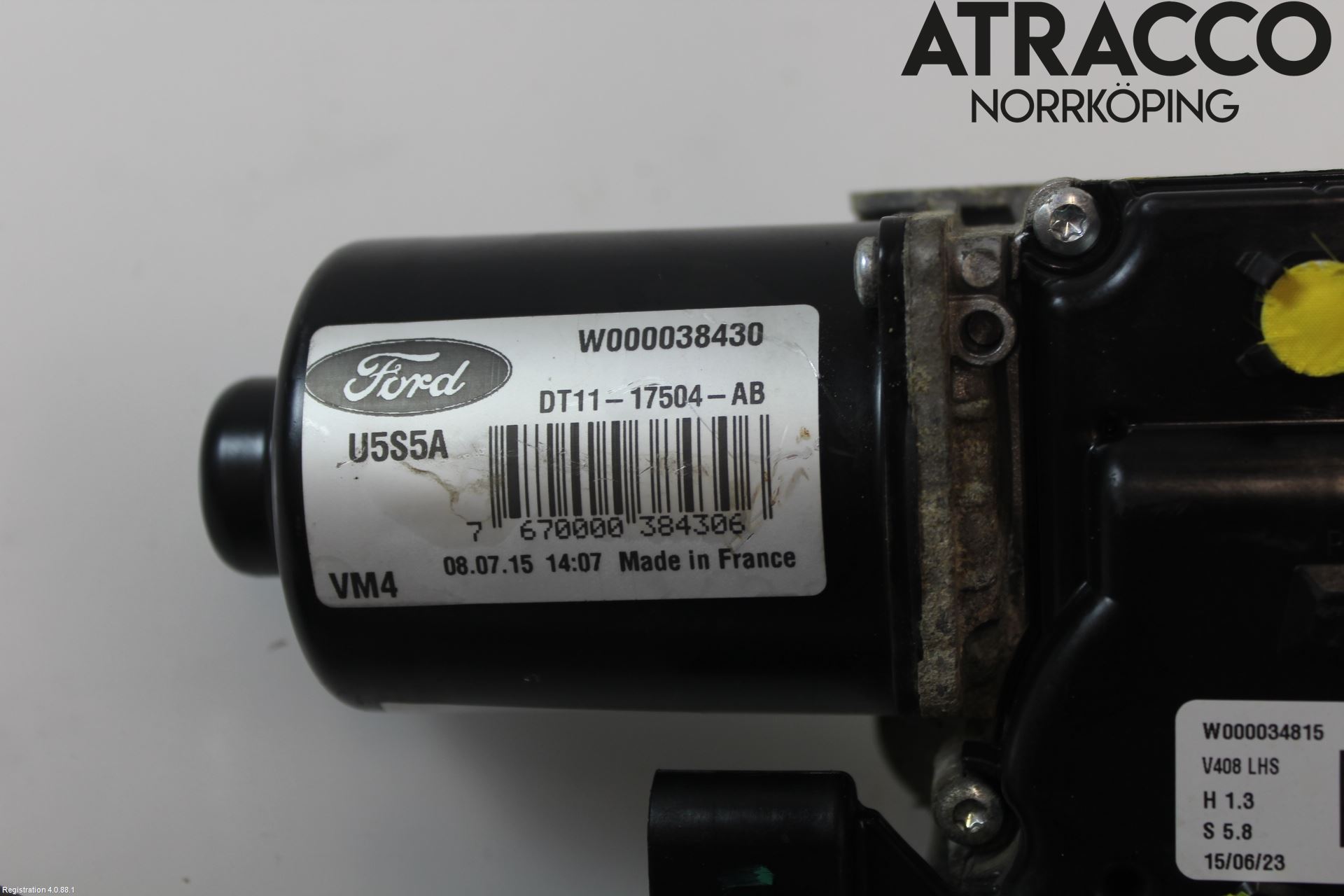 Ford TRANSIT/TOURNEO CONNECT 13-22 Torkarmotor Vindruta