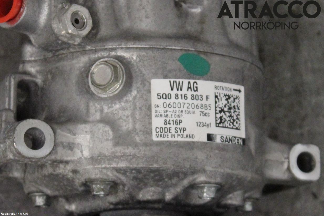 Volkswagen VW GOLF / E-GOLF VII 13-20 Ac Kompressor
