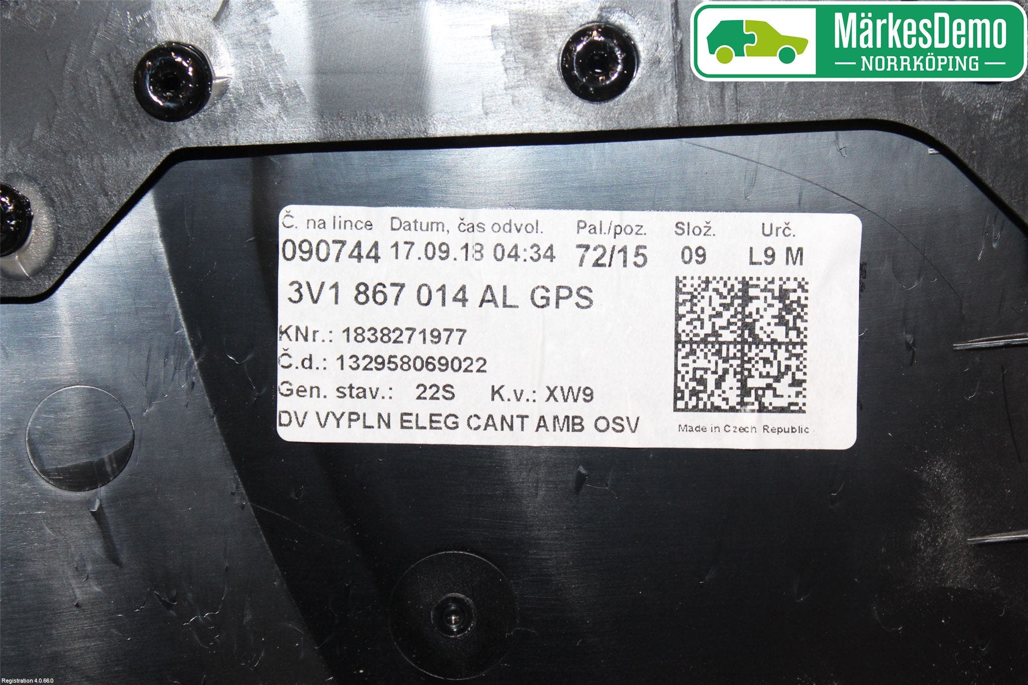 Skoda SUPERB 16-24 Dörrklädsel Hö