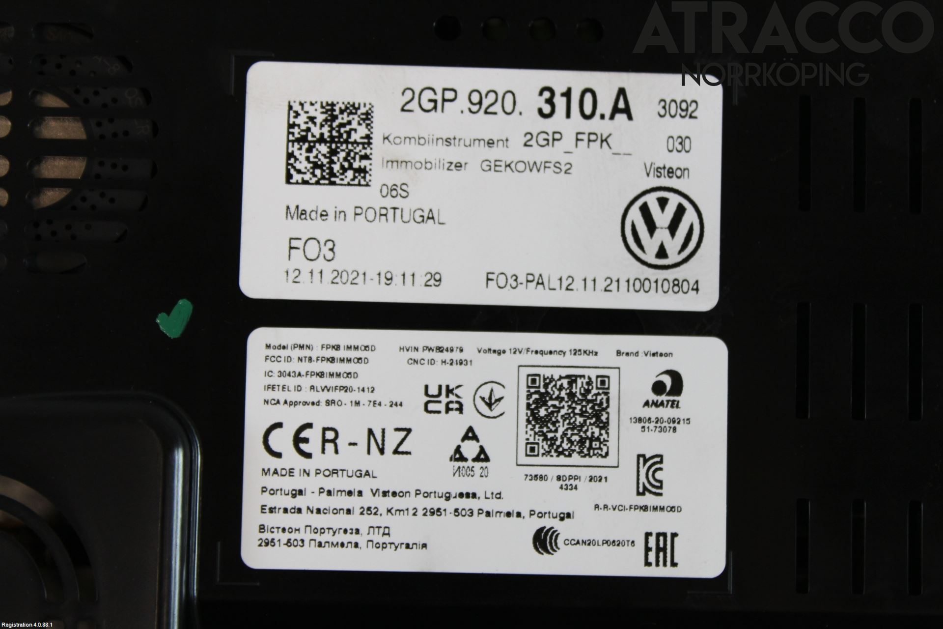 Volkswagen VW TAIGO 22- Instrument Komb