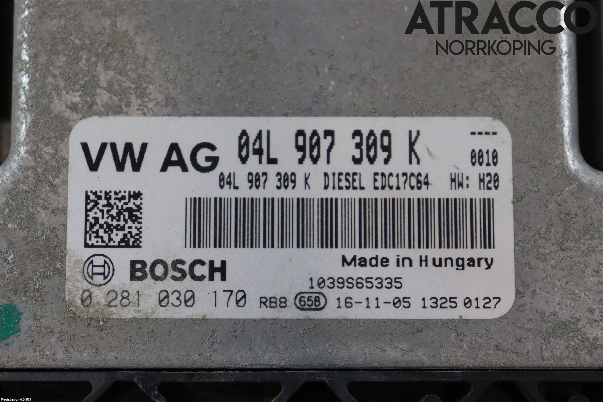 Volkswagen VW CADDY 16-20 Styrenhet Inspump Diesel
