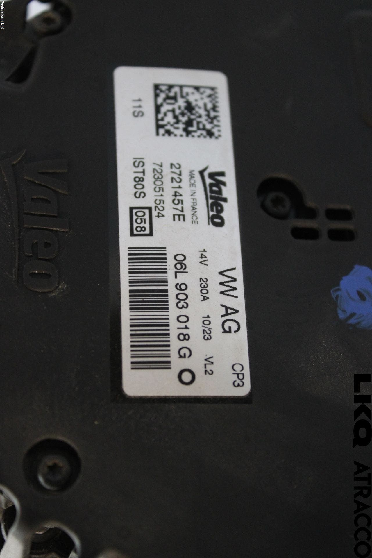 Audi A4/S4 B9 20- Generator