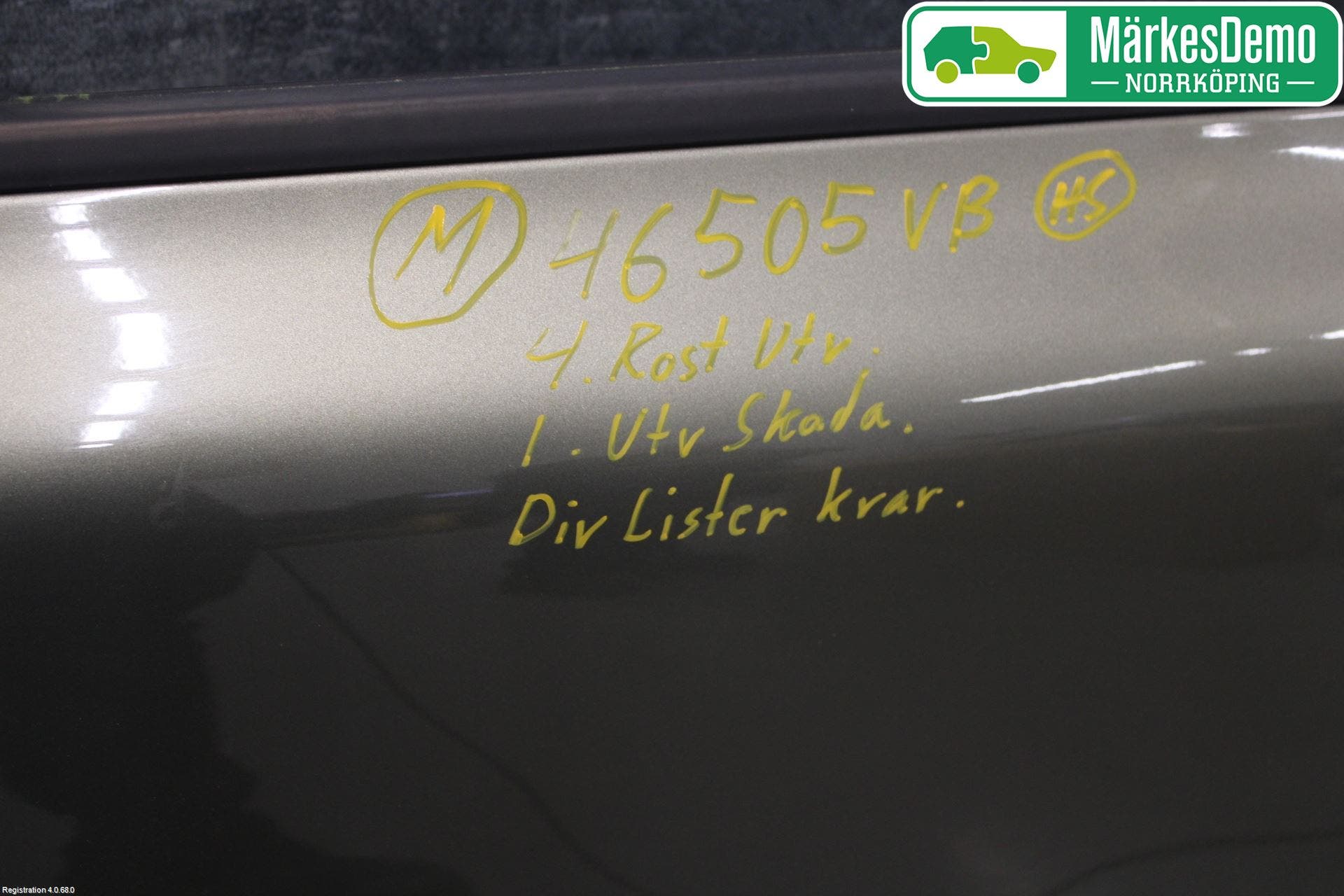 Volvo V70 08-13 Dörr Bak Vänster