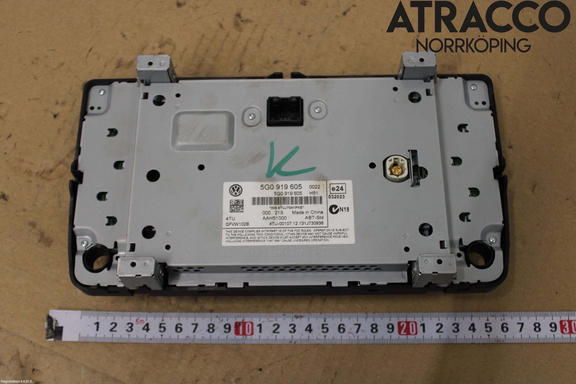 Volkswagen VW GOLF / E-GOLF VII 13-20 Multifunktionsdisplay