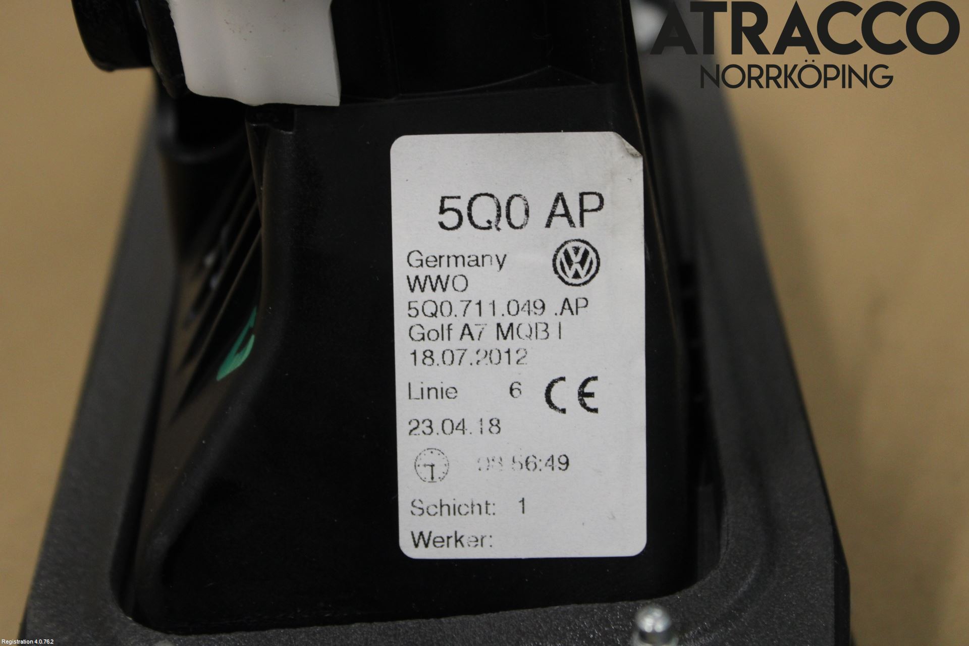 Volkswagen VW GOLF / E-GOLF VII 13-20 Växelreglage - Wire