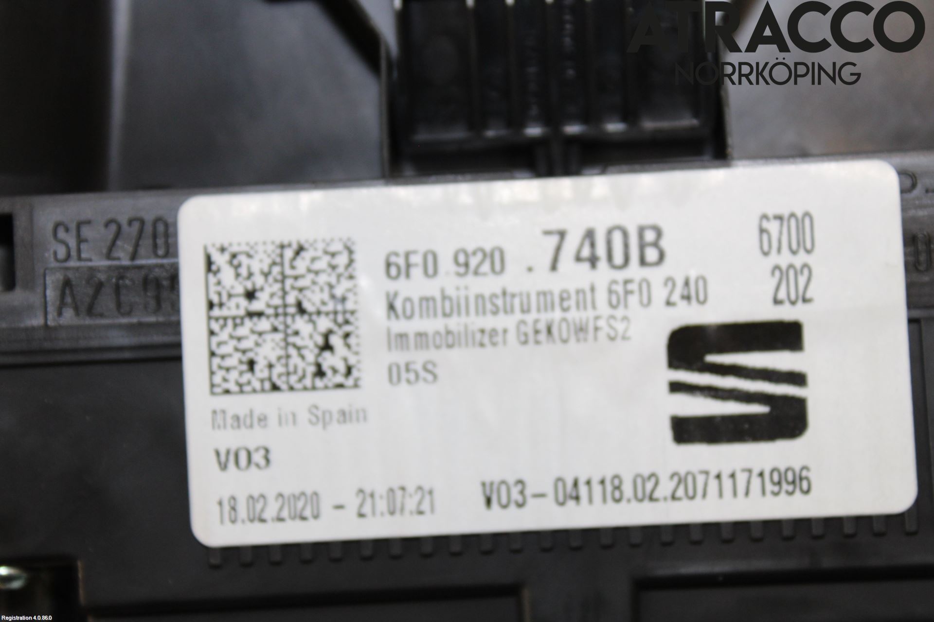 Seat IBIZA V 17-20 Instrument Komb