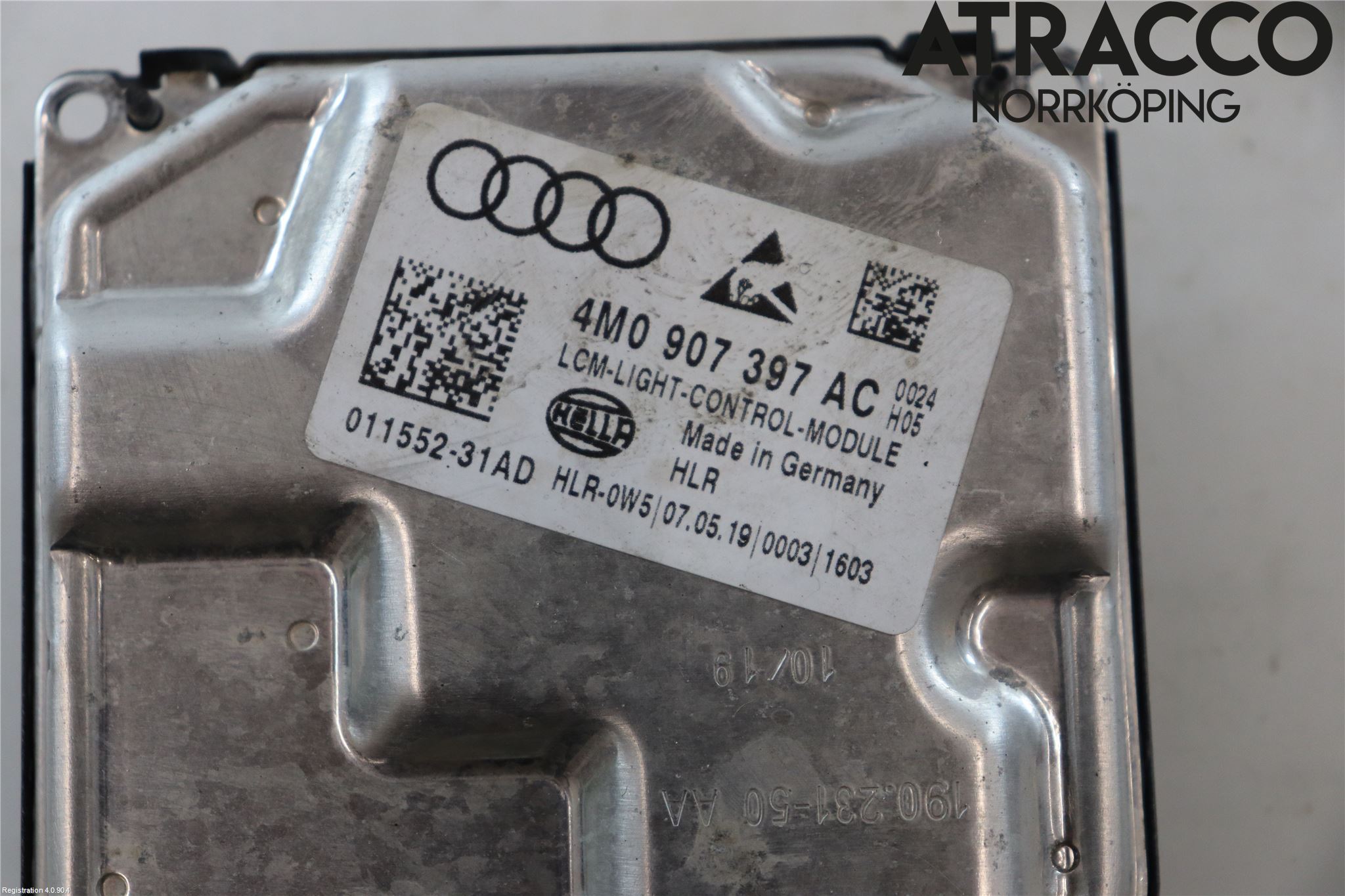 Audi A4/S4 B9 20- Styrenhet Strålkastare