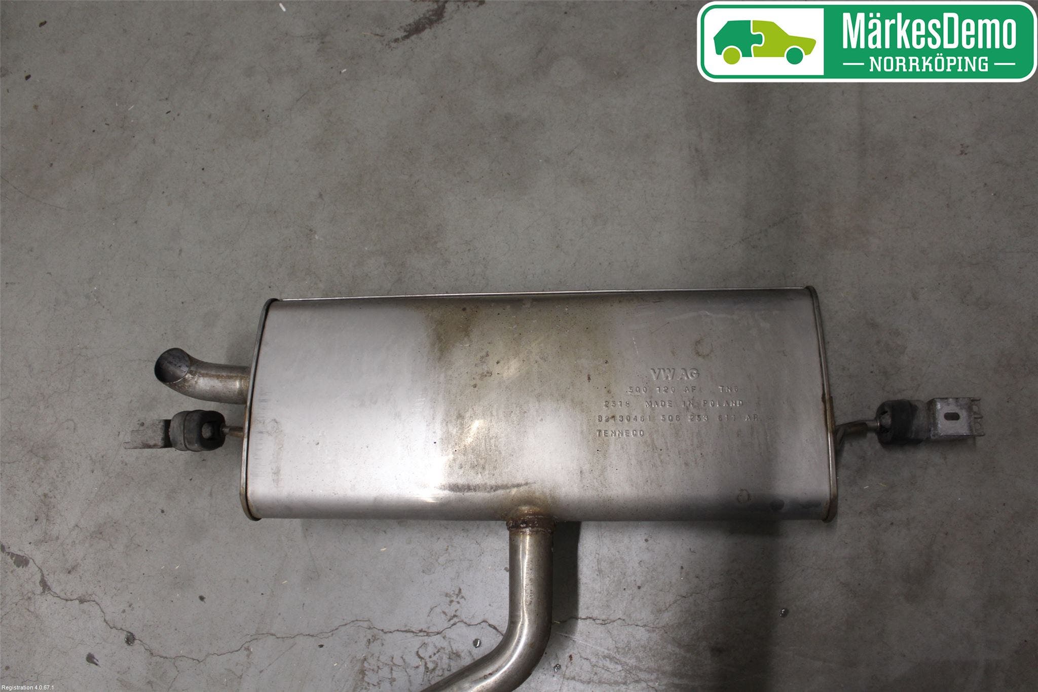 Volkswagen VW GOLF / E-GOLF VII 13-20 Avgas Halvsats