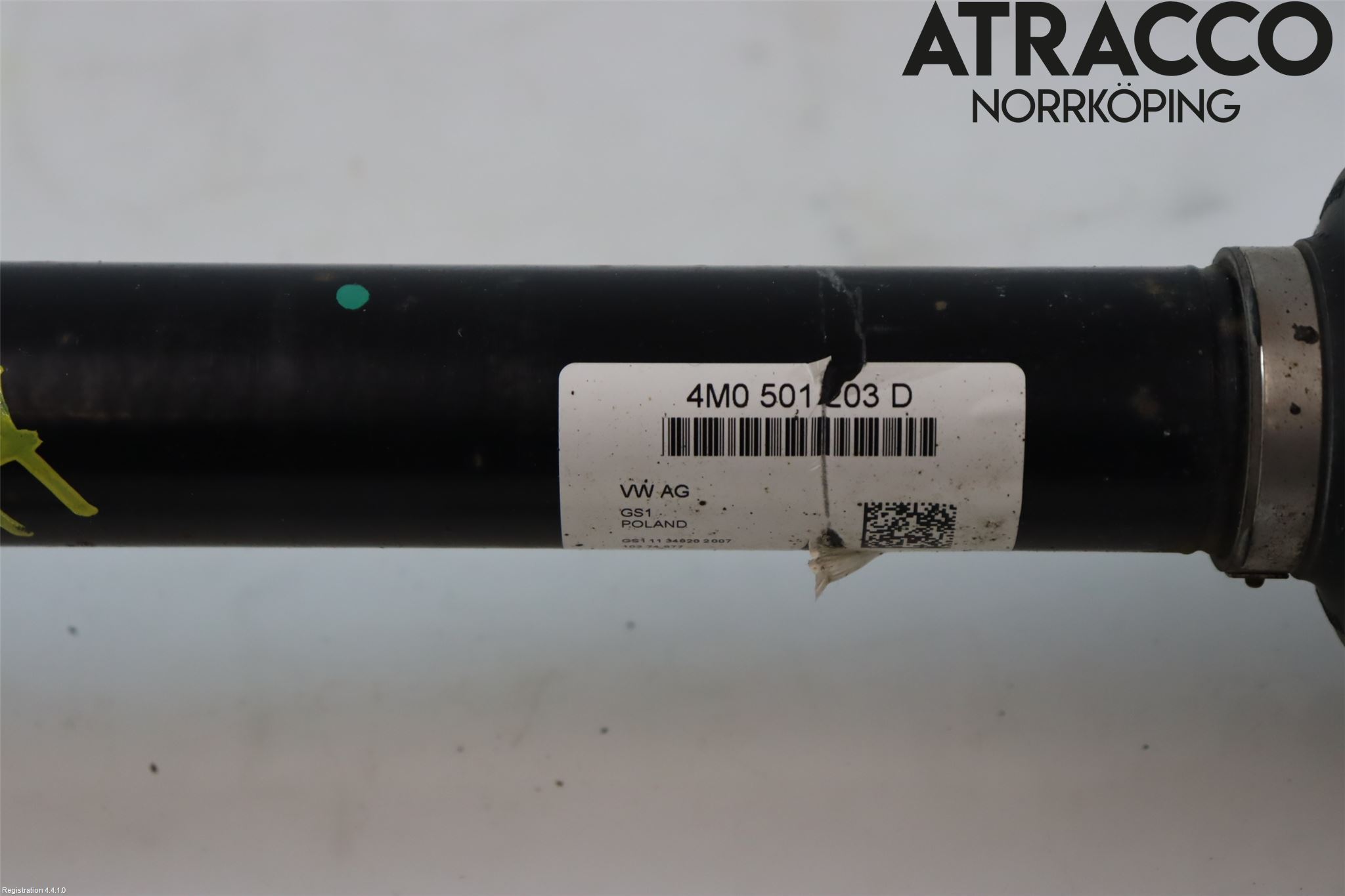 Volkswagen VW TOUAREG CR 18- Drivaxel Bak Höger