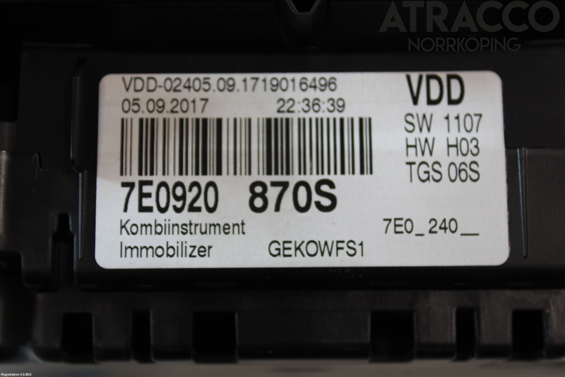 Volkswagen VW TRANSP/CARAVELLE (T6) 16-22 Instrument Komb