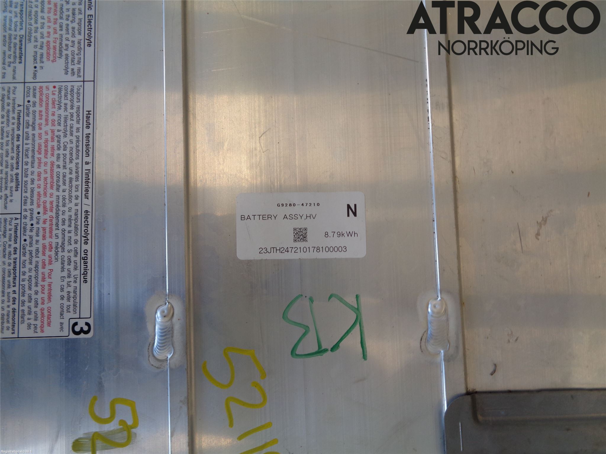 Toyota PRIUS (ZVW50) 16-21 Batteri Högspänning