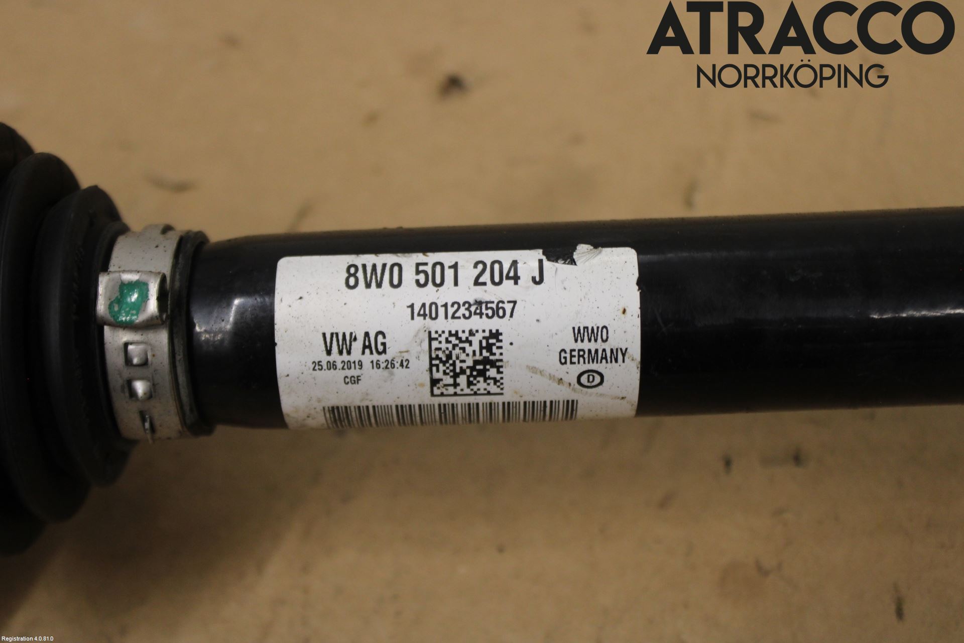 Audi A5 17- Drivaxel Bak Höger