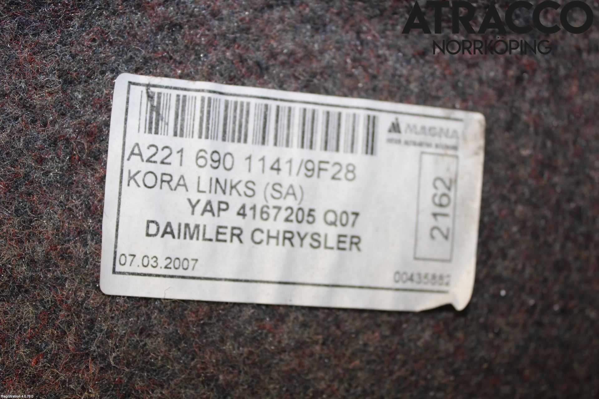 Mercedes-Benz MB S-KLASS (W221) 05-13 Inredning Sidoklädsel