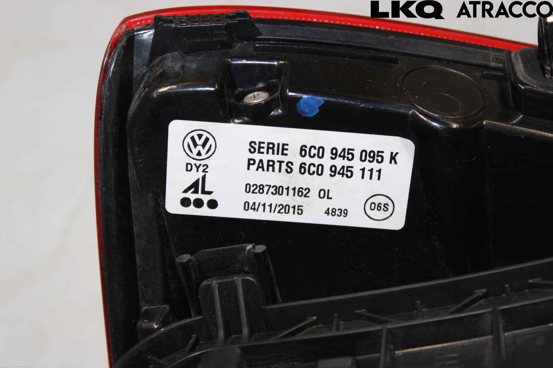 Volkswagen VW POLO 10-17 Bakljus Vänster