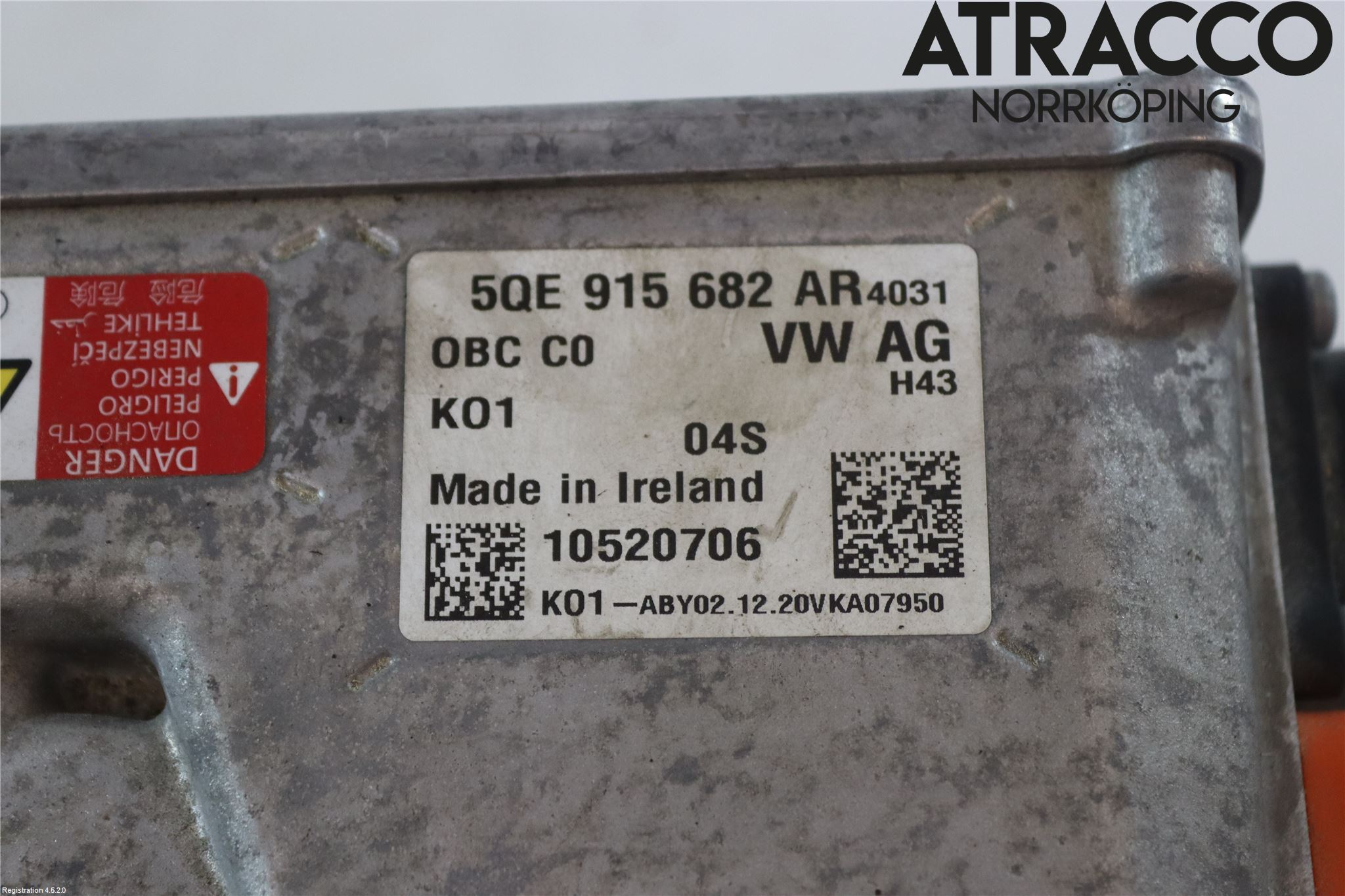 Volkswagen VW ARTEON 17- Batteriladdare Högspänning