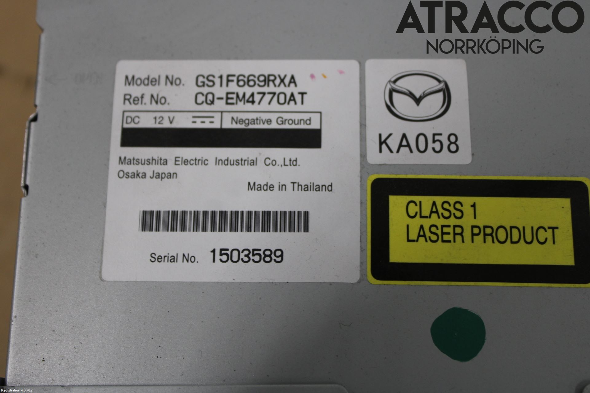 Mazda 6 08-13 Cd Radio - Multimediapanel