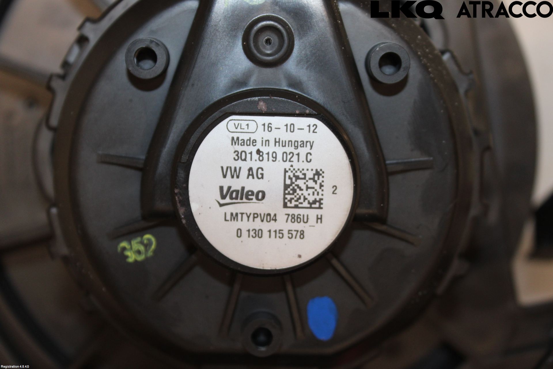 Volkswagen VW PASSAT 15-19 Värmefläkt