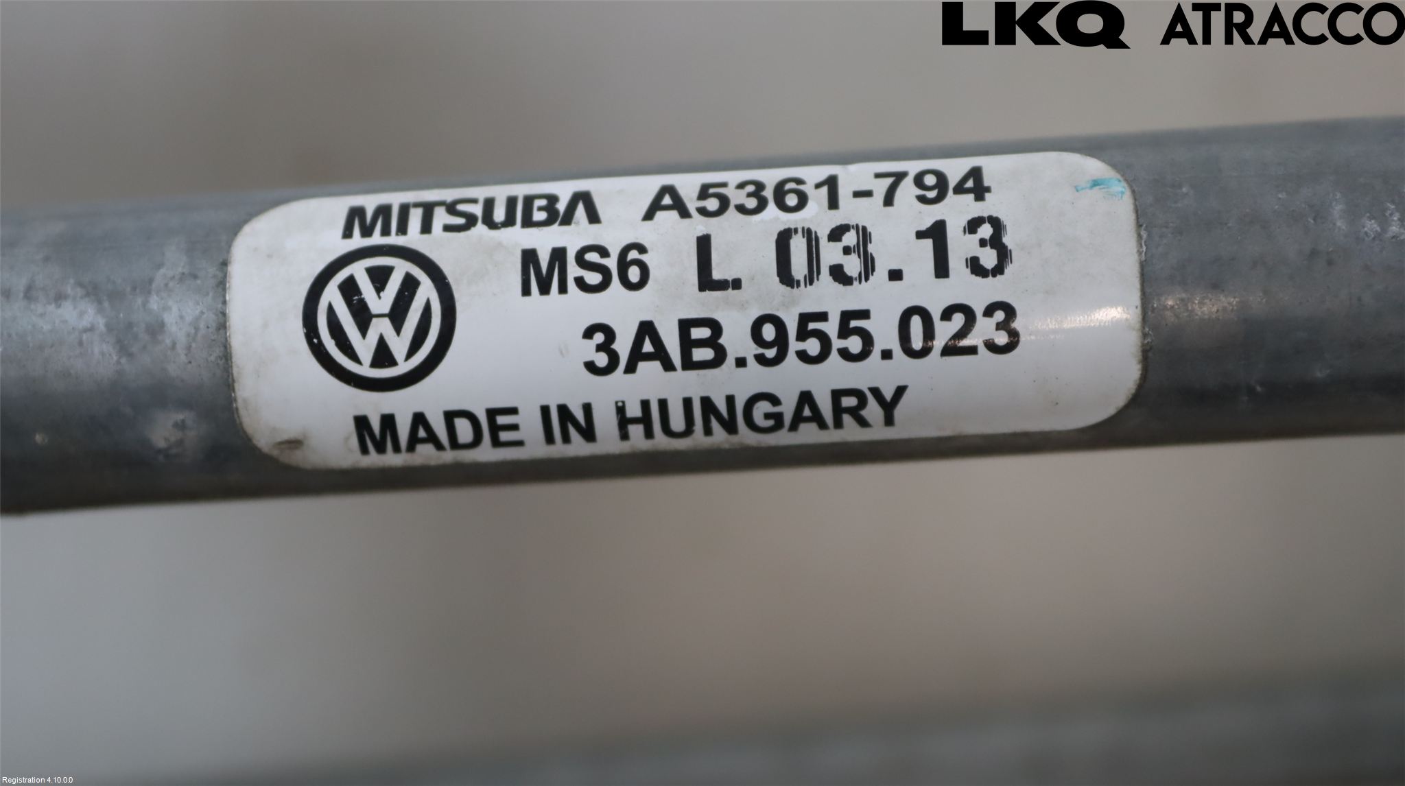 Volkswagen VW PASSAT 11-14 Torkarmekanism Vindruta