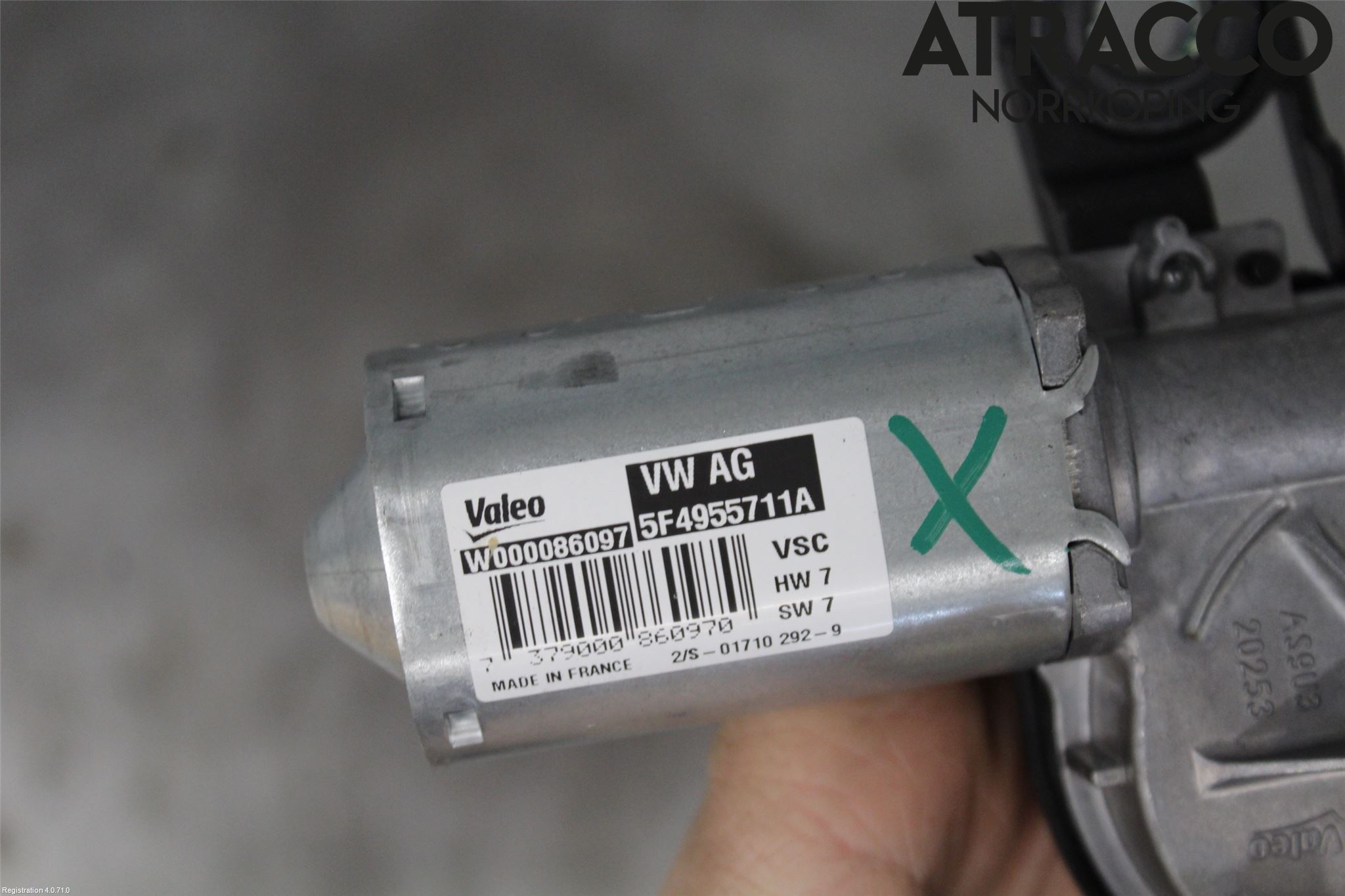 Skoda FABIA 15-21 Torkarmotor Baklucka