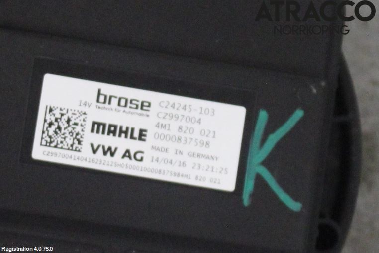 Audi A4/S4 B9 16-19 Värmefläkt