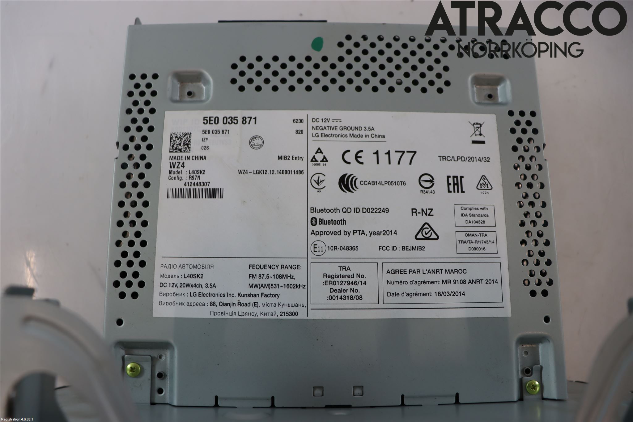 Skoda OCTAVIA (5E) 13-20 Cd Radio - Multimediapanel