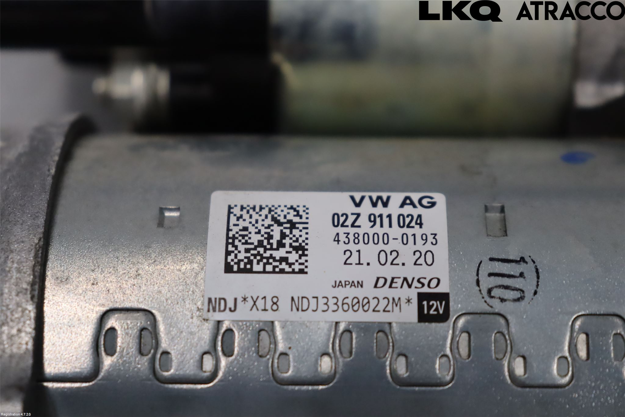 Skoda SCALA 19- Startmotor