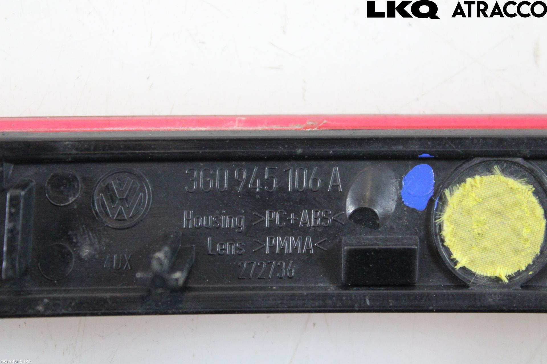 Volkswagen VW PASSAT 15-19 Dimljus/Reflex Bak
