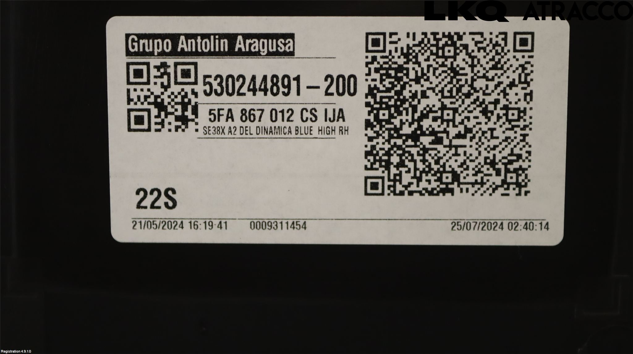 Seat LEON 20- Dörrklädsel Hö