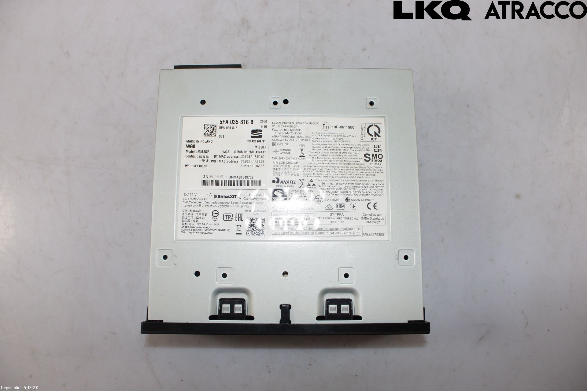 Seat LEON 20- Cd Radio - Multimediapanel