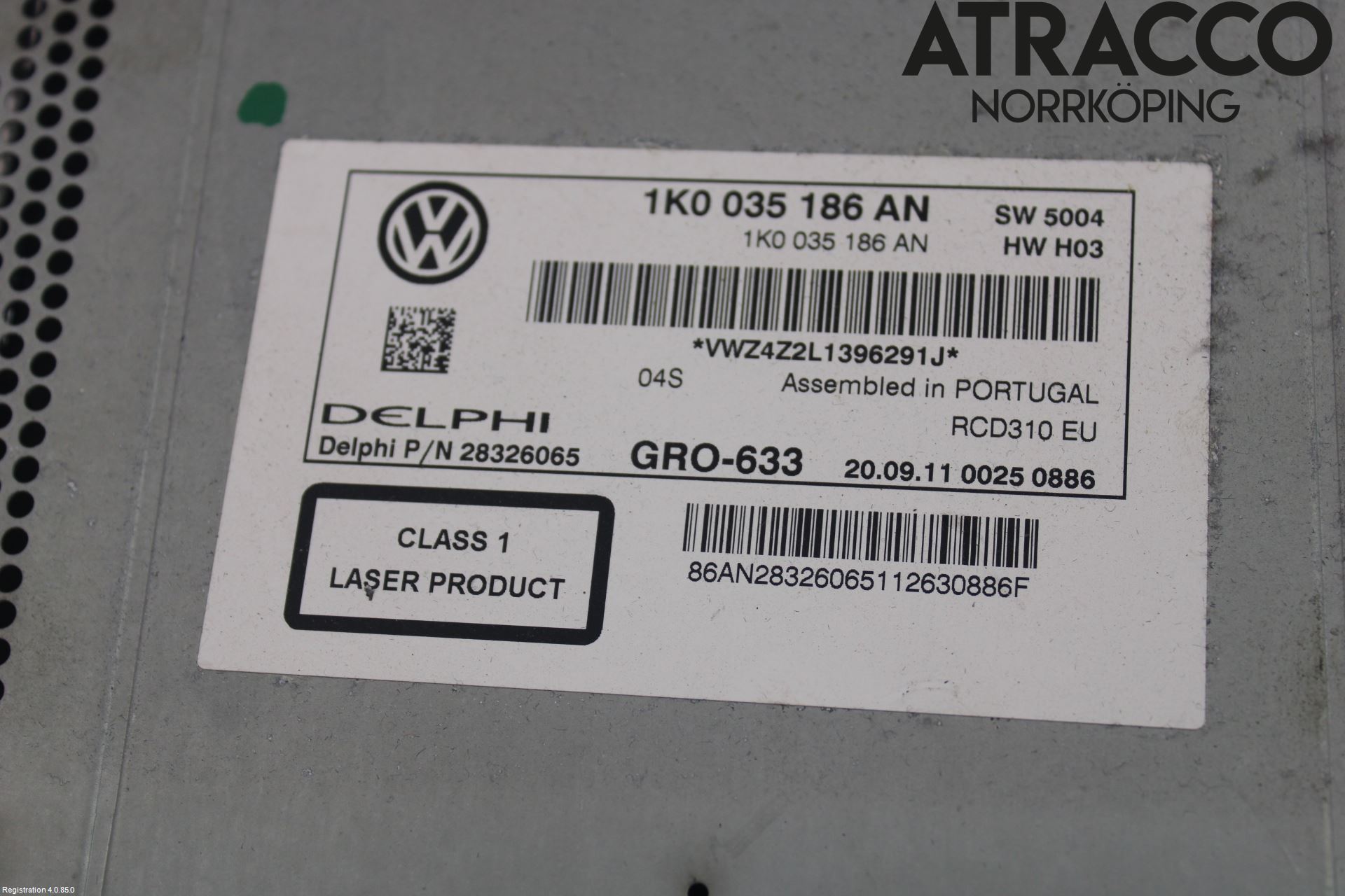 Volkswagen VW TOURAN 10-15 Cd Radio - Multimediapanel