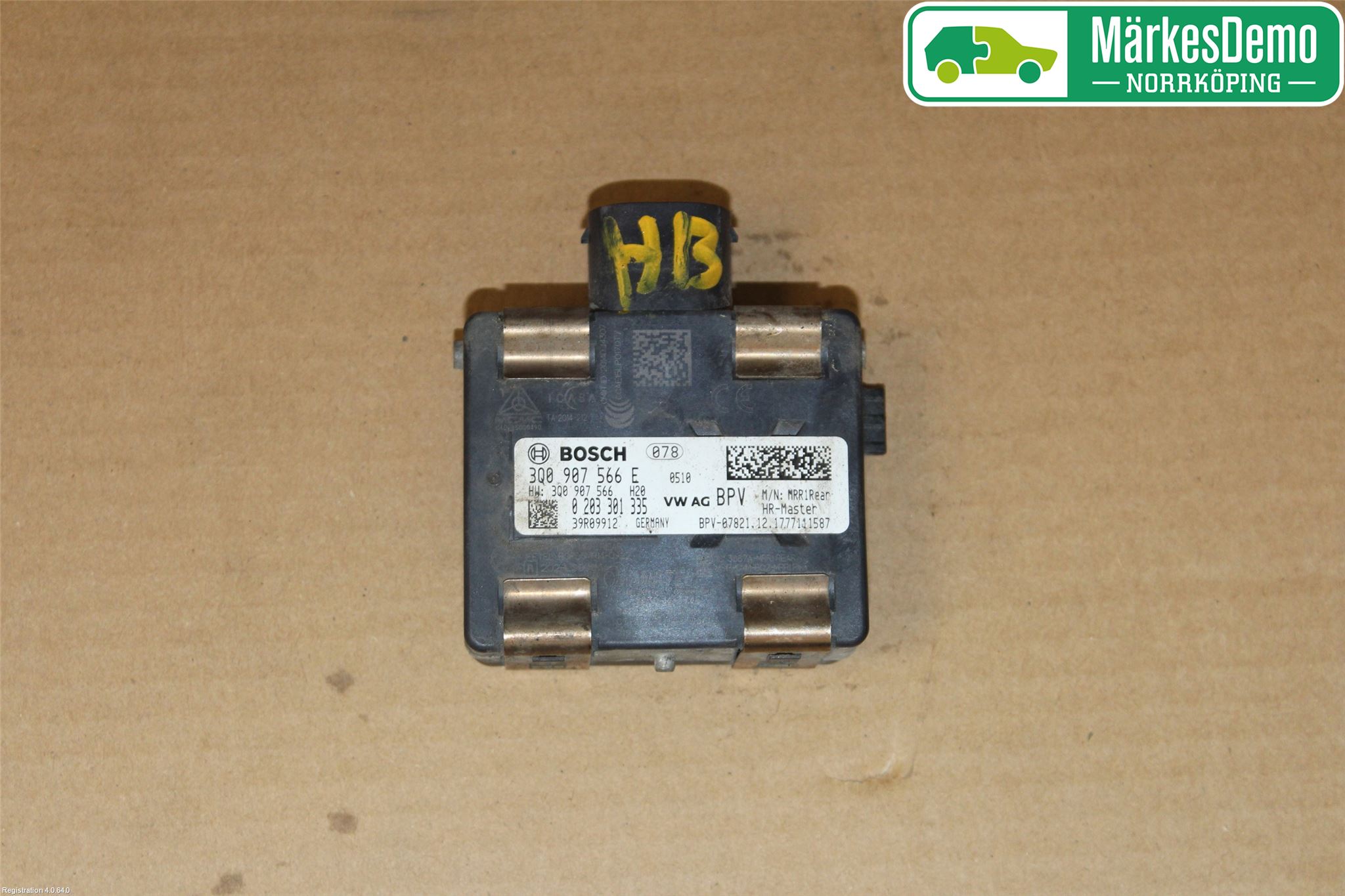 Volkswagen VW PASSAT 15-19 Sensor Aktivt Kollisionsskydd