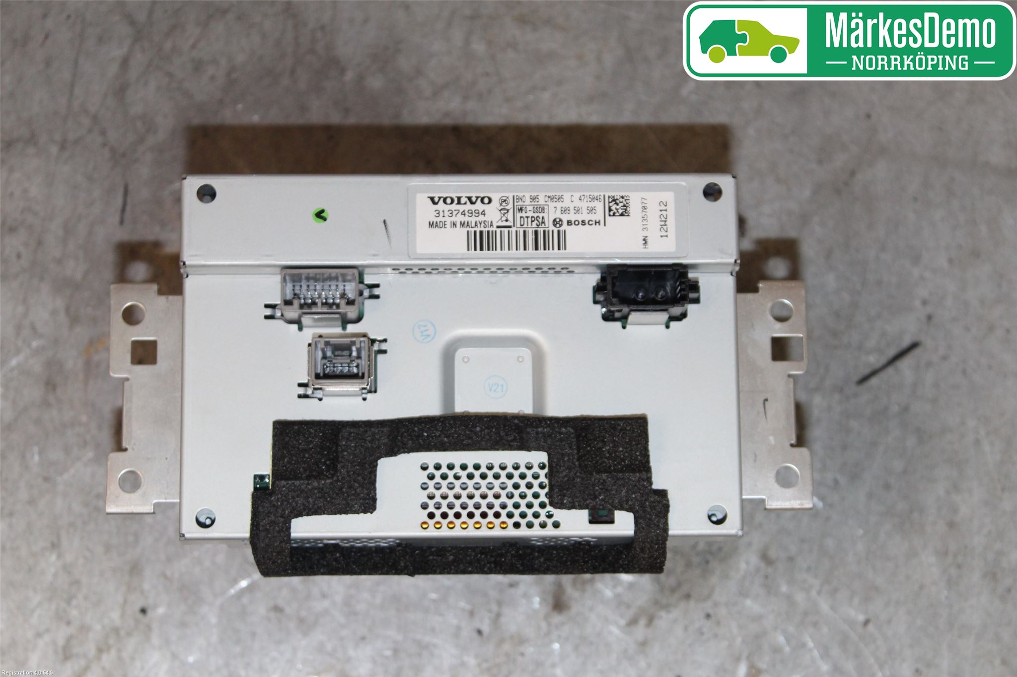 Volvo V60 11-13 Kontrolldisplay