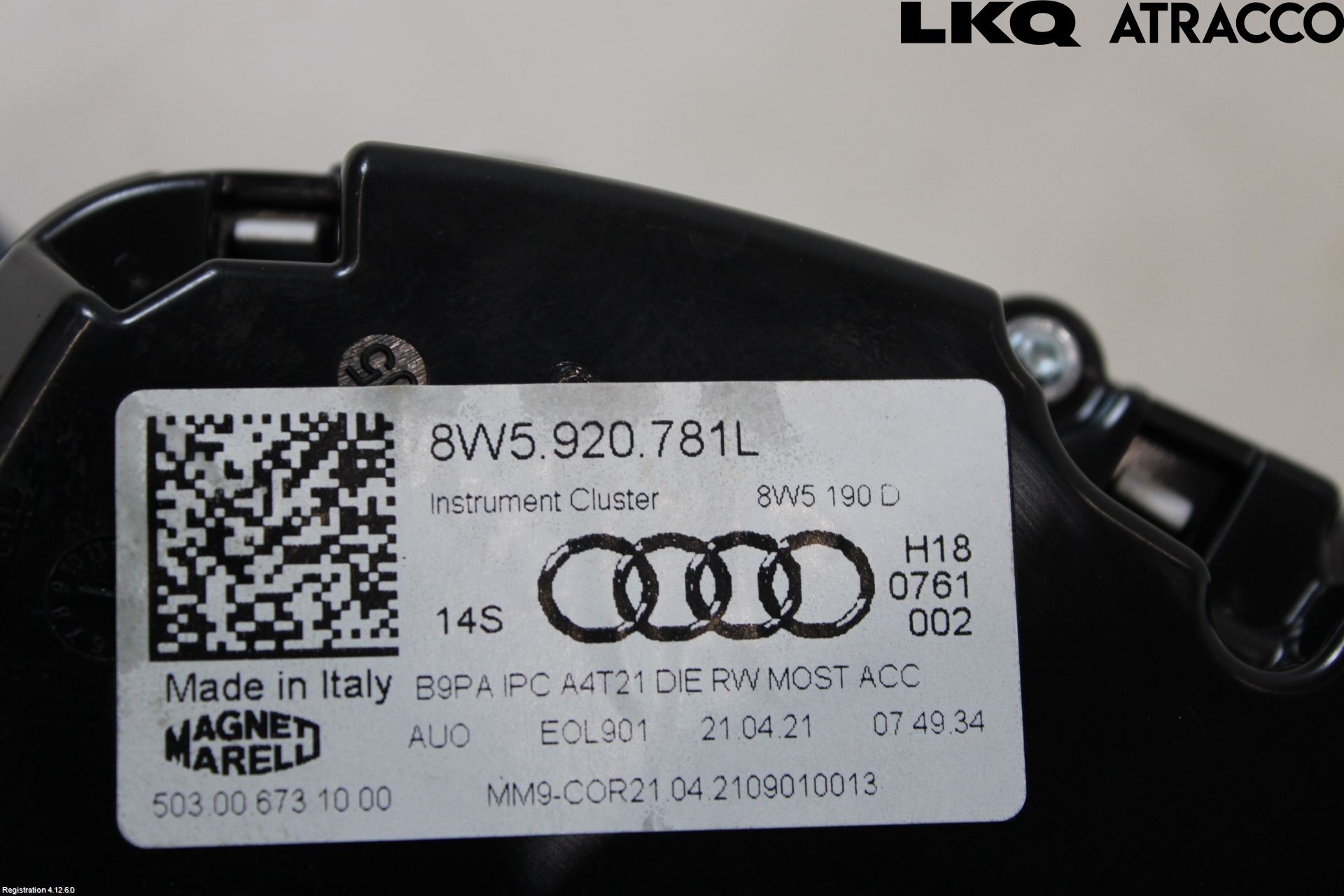 Audi A4/S4 B9 20- Instrument Komb