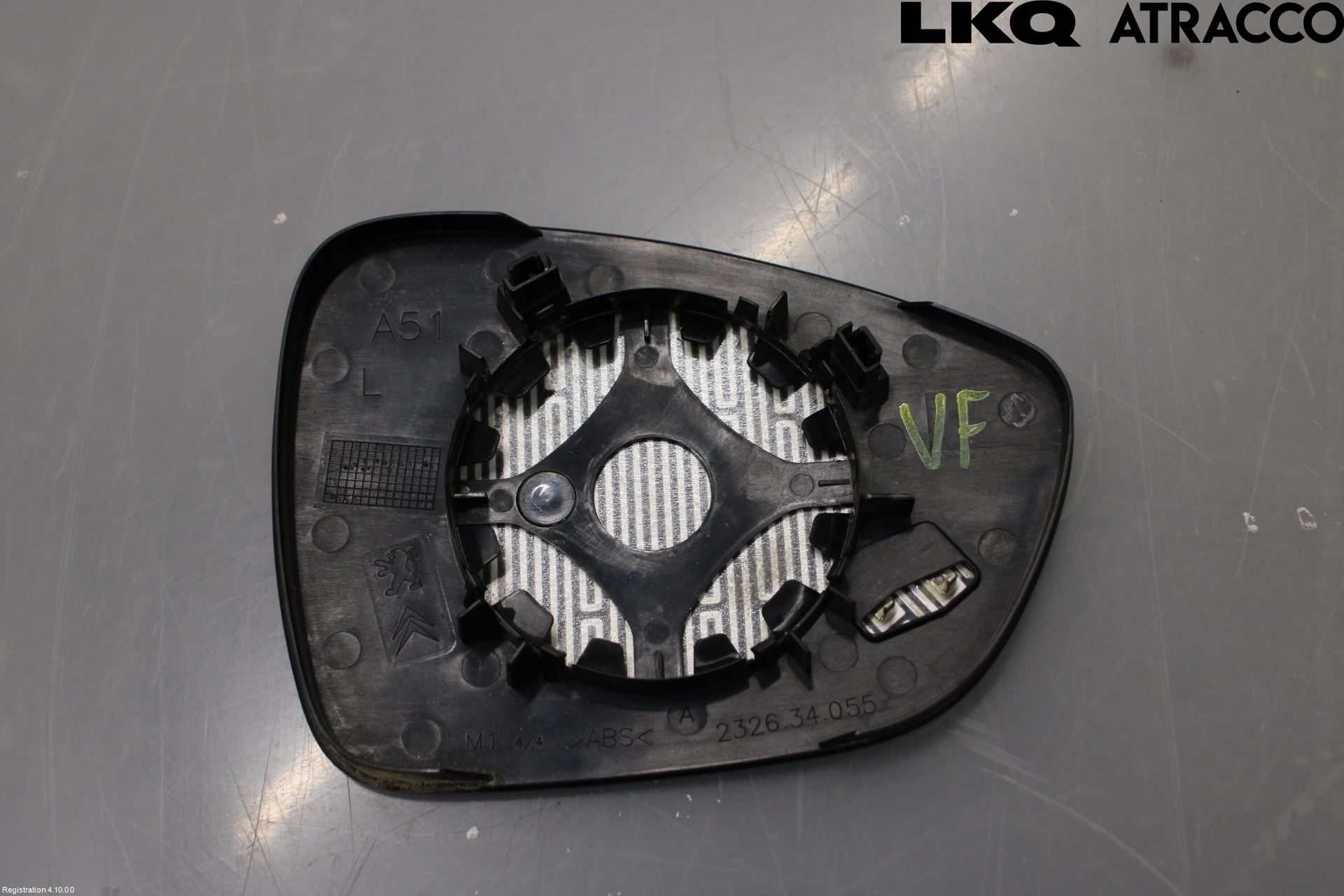 Citroen C3 10-17 Spegelglas Vä