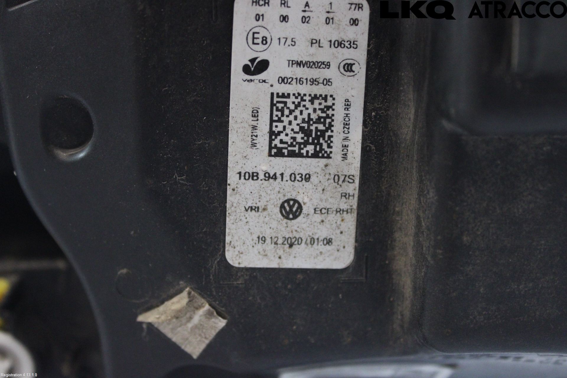 Volkswagen VW ID.3 21- Strålkastare Höger