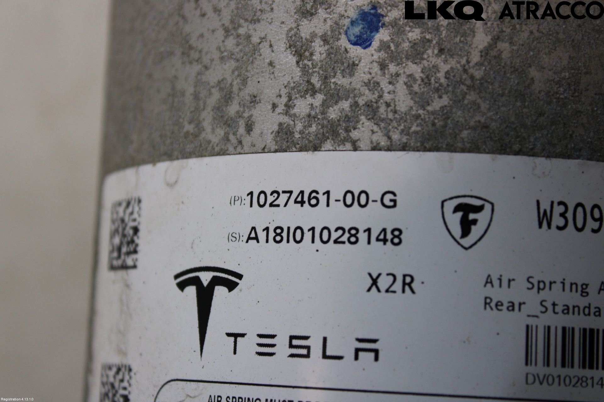 Tesla MODEL X 16- Nivå-Luftfjädring Bälg