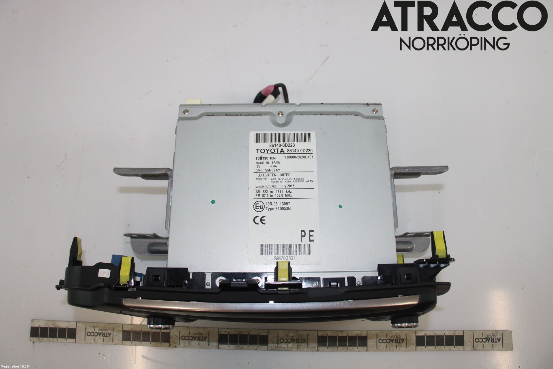 Toyota YARIS XP130 15-20 Cd Radio - Multimediapanel