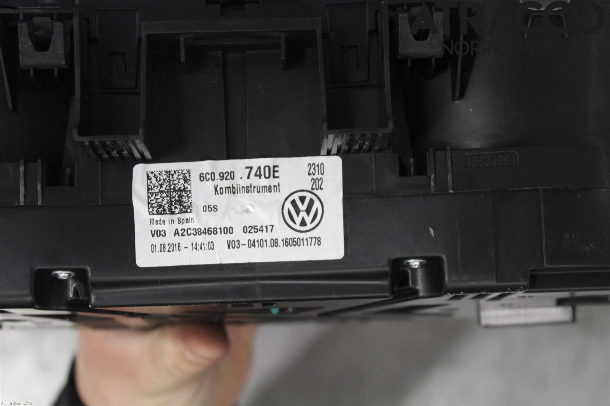 Volkswagen VW POLO 10-17 Instrument Komb
