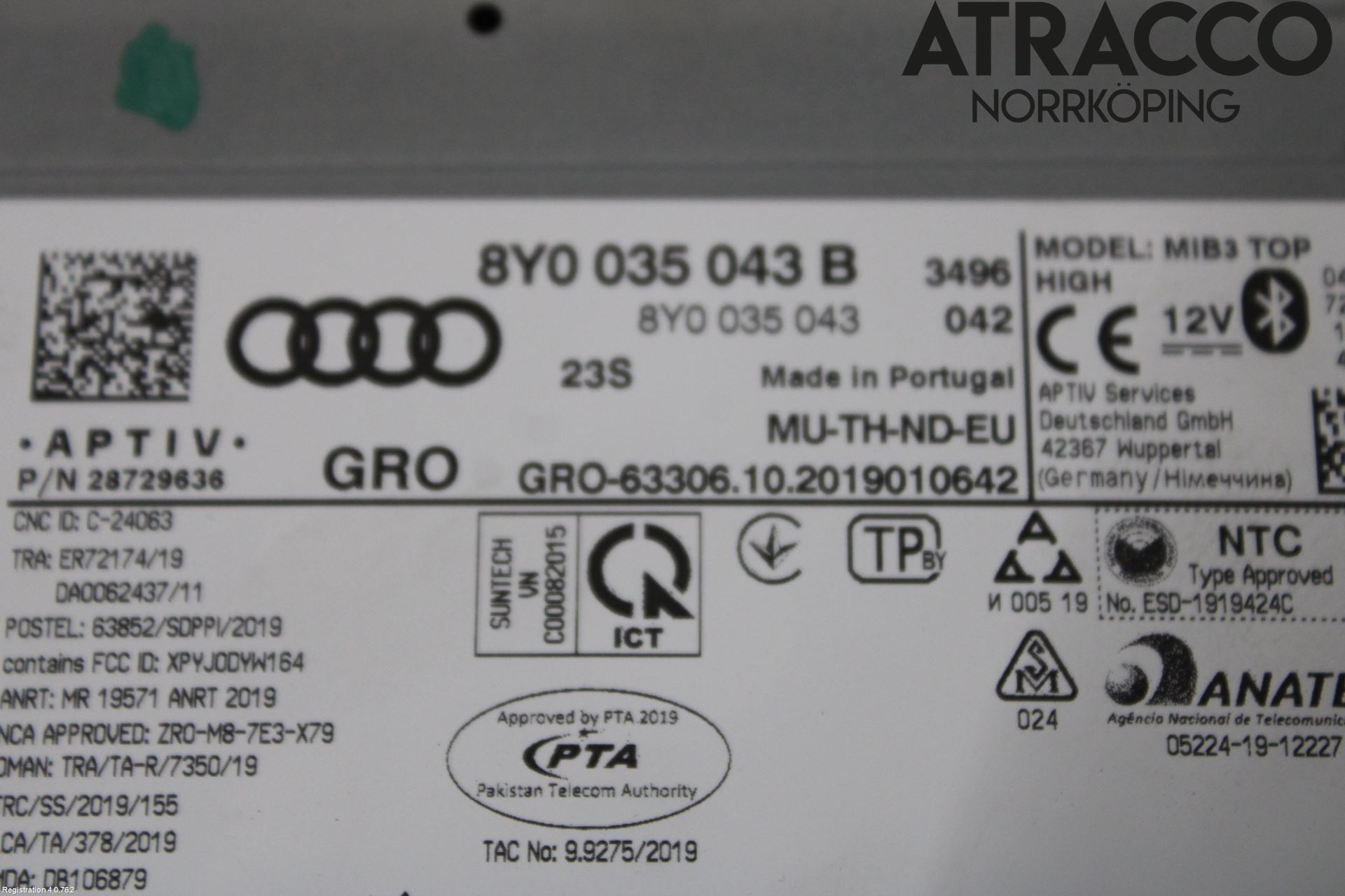 Audi A3/S3 8Y 21- Cd Radio - Multimediapanel