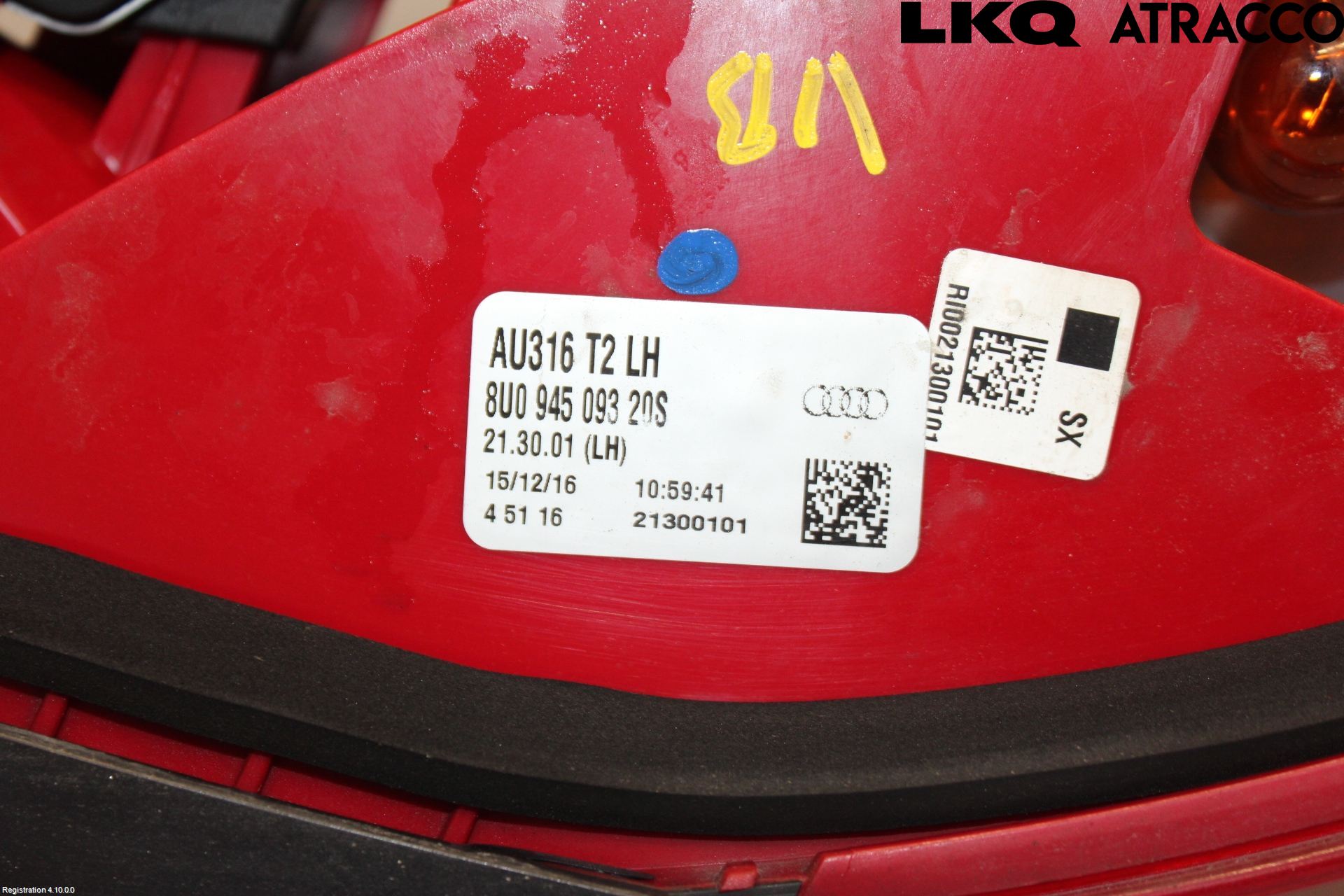 Audi Q3 8U 12-18 Bakljus Lucka Vä