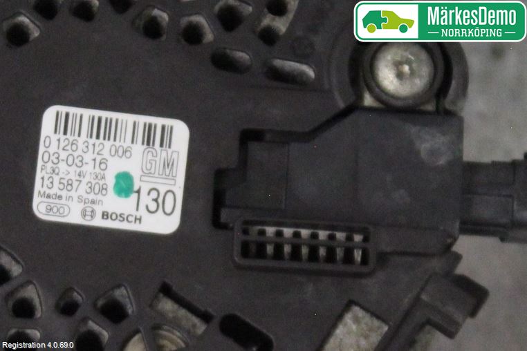 Opel ASTRA K 16-22 Generator