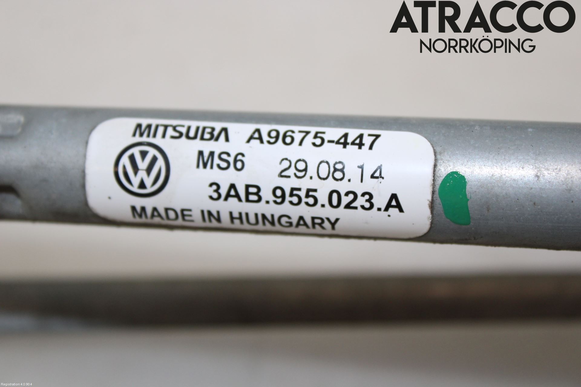 Volkswagen VW PASSAT 11-14 Torkarmekanism Vindruta
