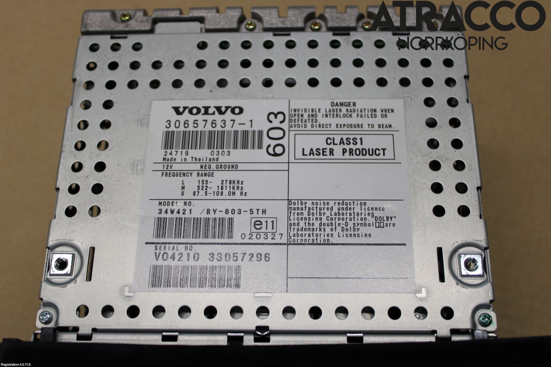 Volvo S60 01-04 Cd Radio - Multimediapanel