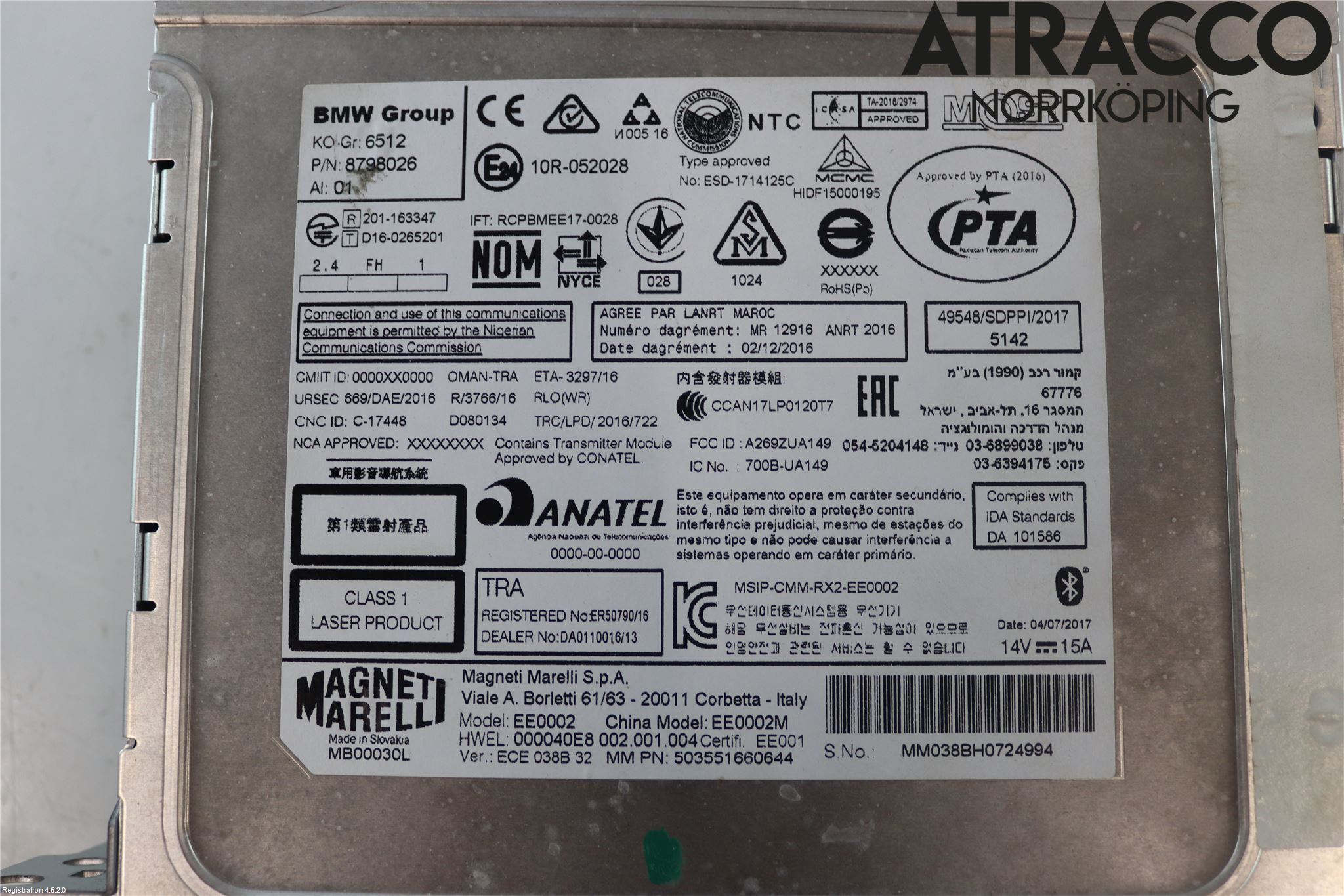 BMW 2 F46 GRAN TOURER 15-22 Cd Radio - Multimediapanel