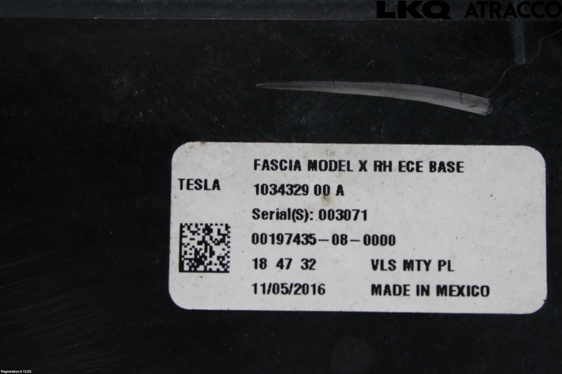 Tesla MODEL X 16- Positionsljus Fram Hö