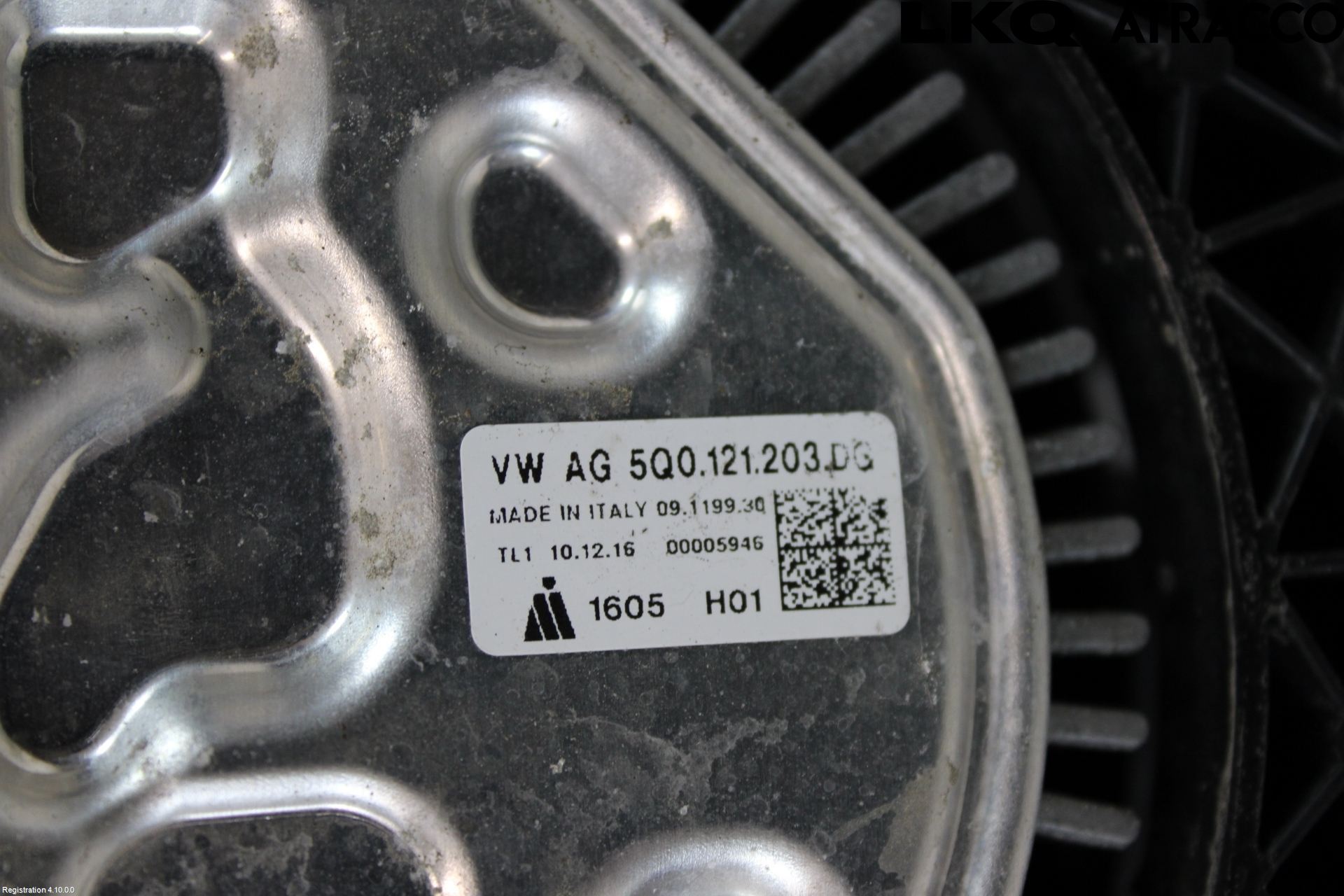 Volkswagen VW PASSAT 15-19 Kylfläkt El
