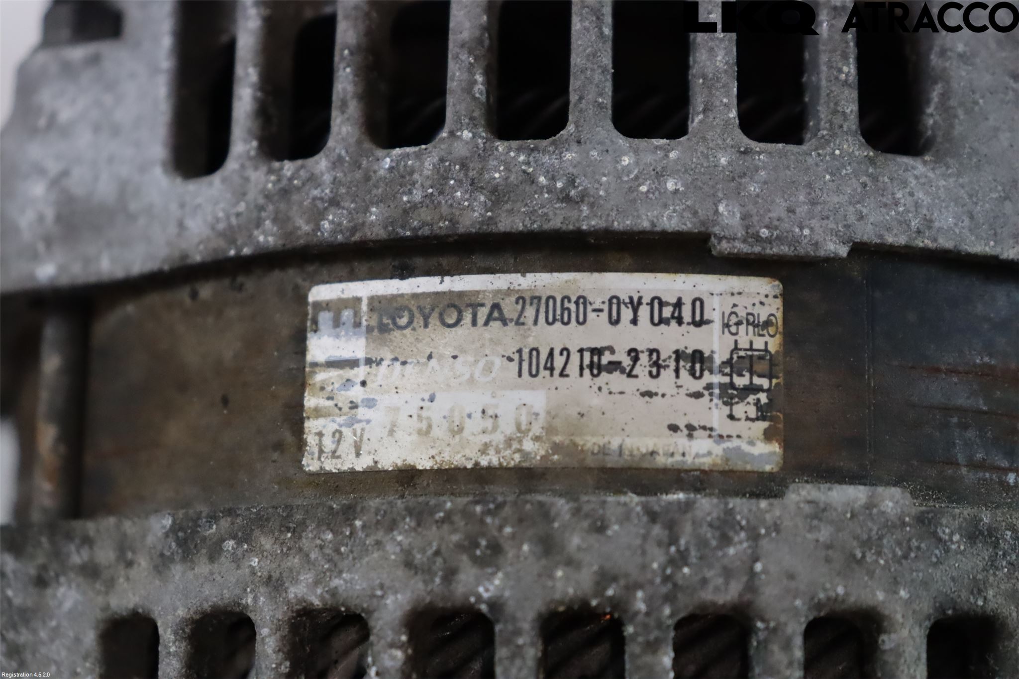 Toyota YARIS XP90 06-11 Generator