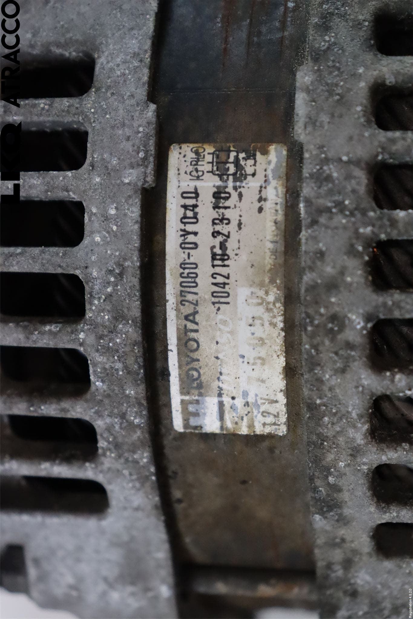 Toyota YARIS XP90 06-11 Generator